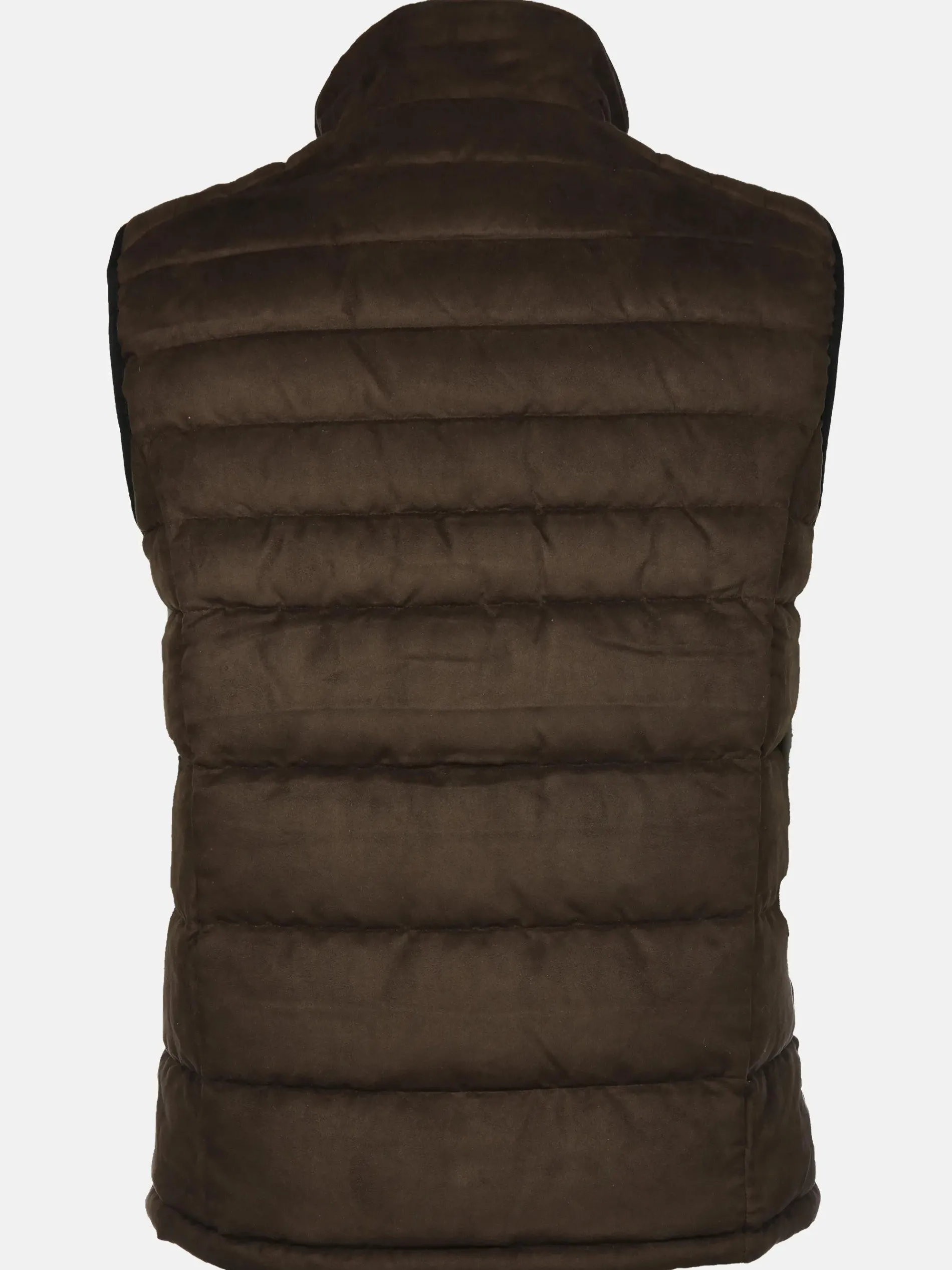 Herren Steppweste in Velour Optik