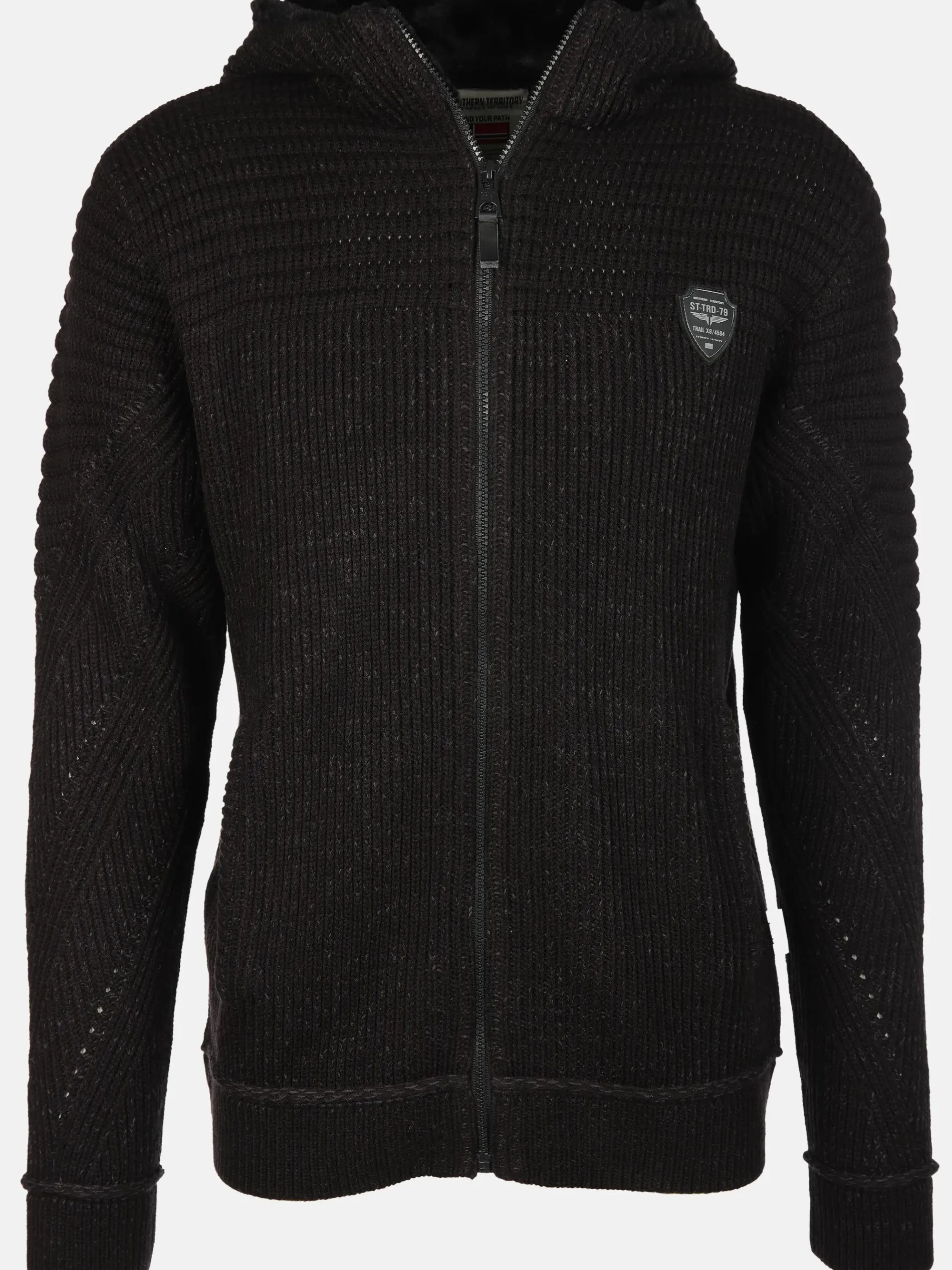 Herren Strickjacke mit Kapuze