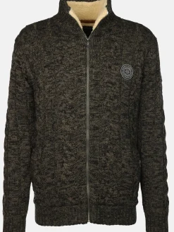 Herren Strickjacke, warm wattiert