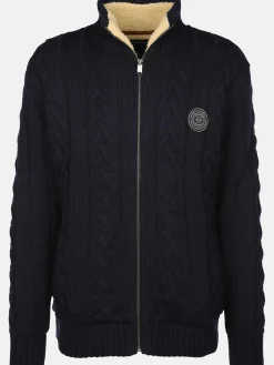 Herren Strickjacke, warm wattiert