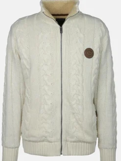 Herren Strickjacke, warm wattiert