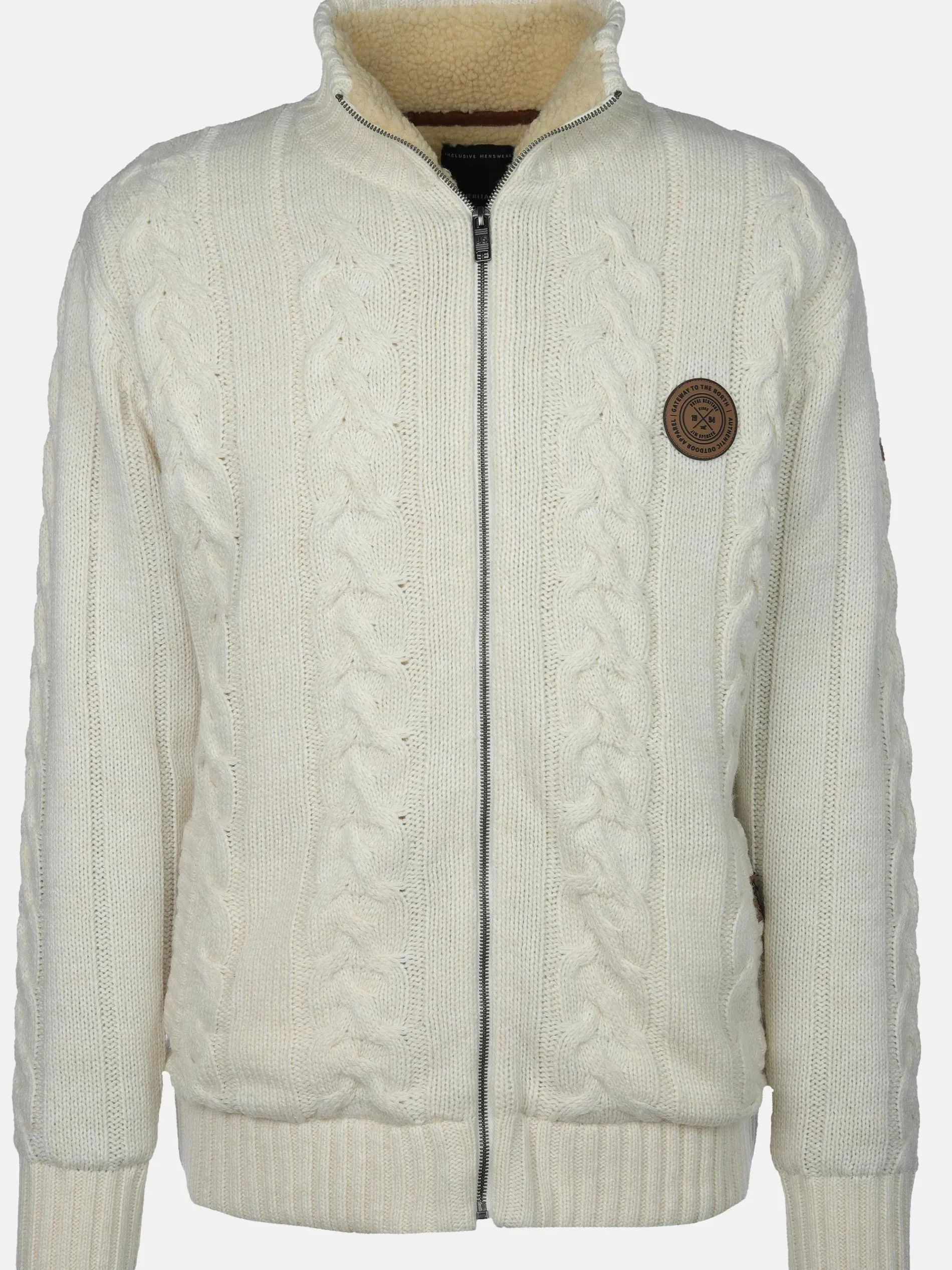 Herren Strickjacke, warm wattiert