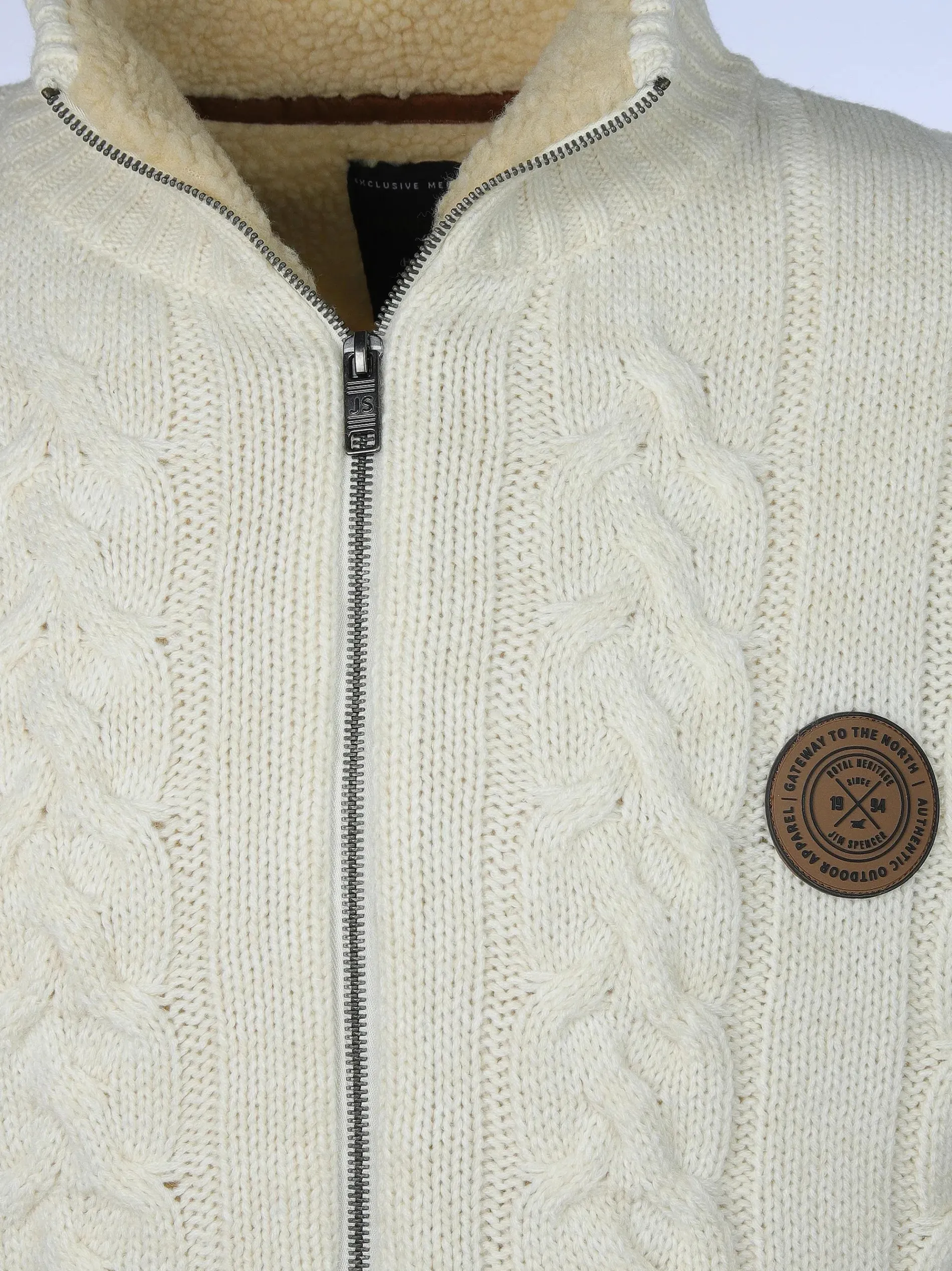 Herren Strickjacke, warm wattiert