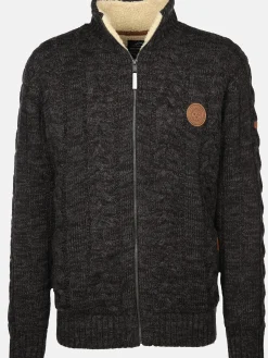 Herren Strickjacke wattiert im Norwegermuster