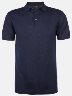 Herren Strickpoloshirt mit kurzem Arm