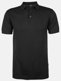 Herren Strickpoloshirt mit kurzem Arm