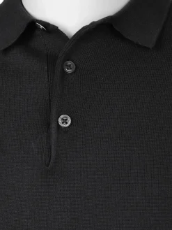 Herren Strickpoloshirt mit kurzem Arm