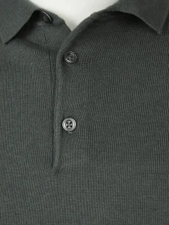Herren Strickpoloshirt mit kurzem Arm