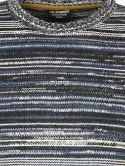 Herren Strickpullover in gestreifter Optik