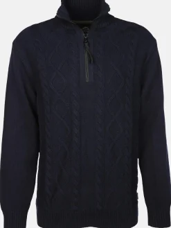 Herren Stricktroyer mit Zopfmuster