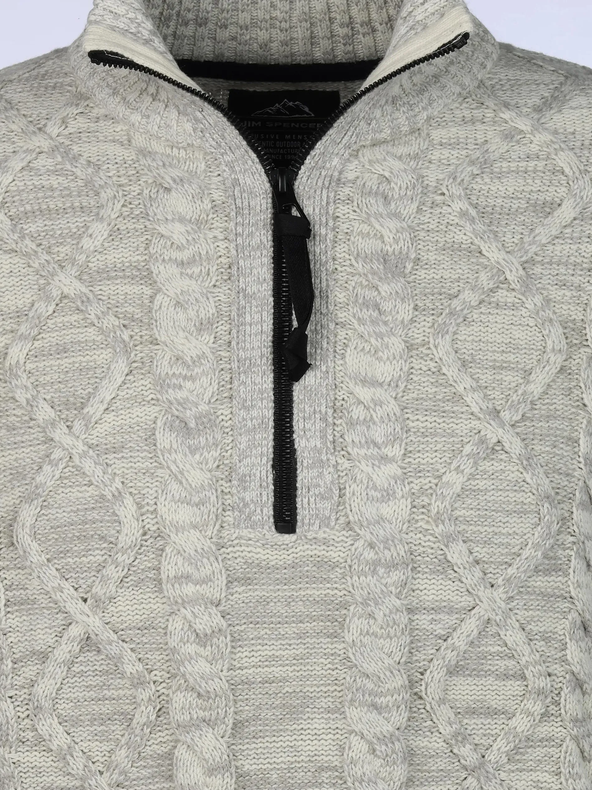 Herren Stricktroyer mit Zopfmuster