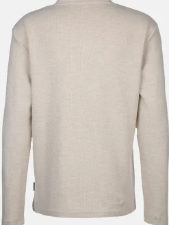 Herren Struktur Henleyshirt