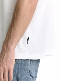 Herren Strukturshirt unifarben