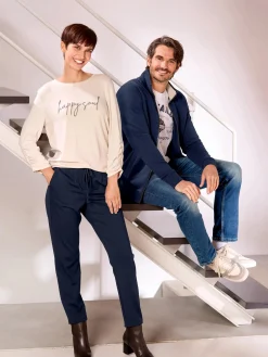 Herren Sweatjacke in Troyerform