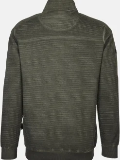 Herren Sweatjacke in verwaschener Optik