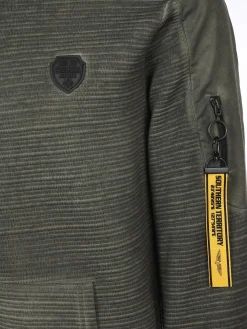 Herren Sweatjacke in verwaschener Optik