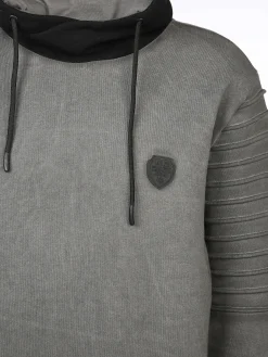 Herren Sweatshirt mit Schalkragen