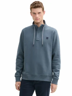 Herren Sweatshirt mit Stehkragen