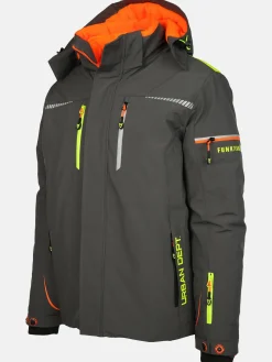 Herren Thermo Arbeitsjacke mit Neondetails
