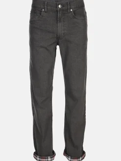 Herren Thermojeans mit kariertem Futter