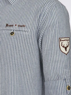 Herren Trachtenhemd mit Stickerei