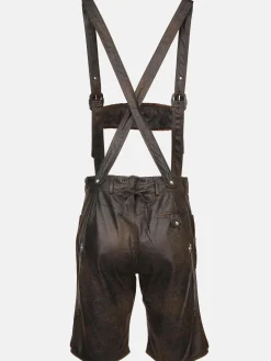 Herren Trachtenshorts in Lederoptik