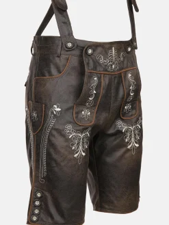 Herren Trachtenshorts in Lederoptik