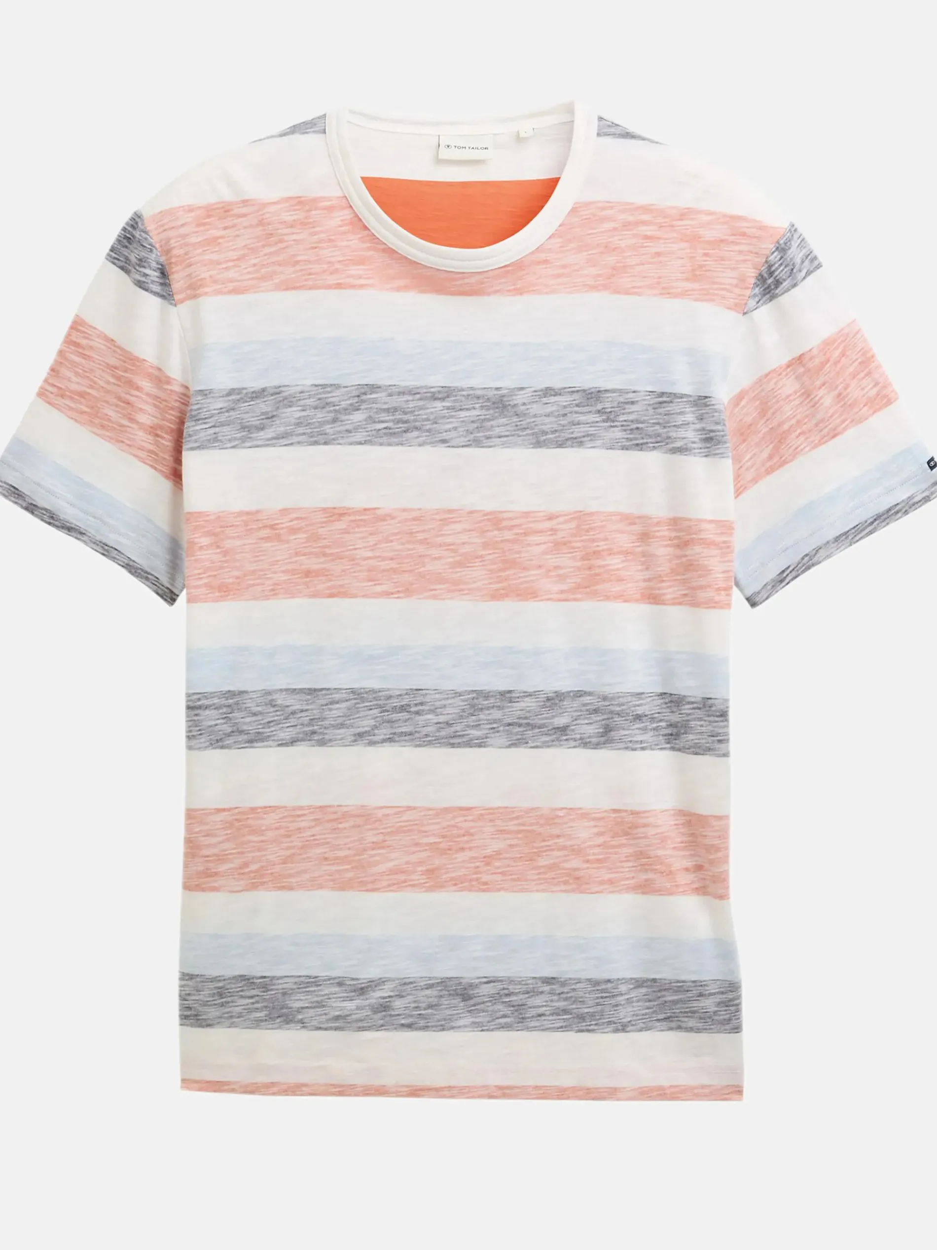 Herren T-Shirt in used Optik mit Streifen