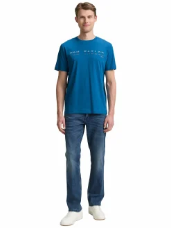 Herren T-Shirt mit Frontlogoprint