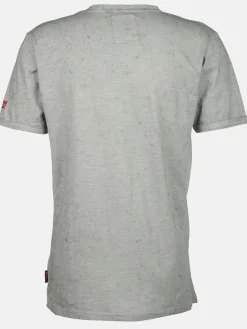 Herren T-Shirt mit Print in Used Optik