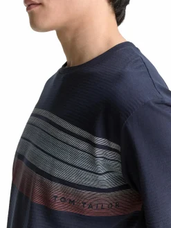 Herren T-Shirt mit Streifenprint