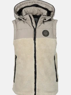 Herren Weste im Materialmix