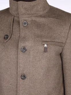 Herren Wollmantel im 2in1 Look