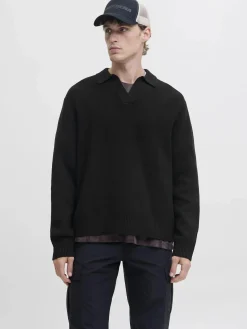 Jack & Jones JCOCOVER KNIT SPLIT N Strickpullover