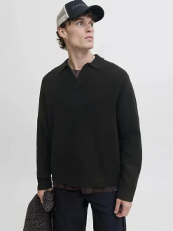 Jack & Jones JCOCOVER KNIT SPLIT N Strickpullover