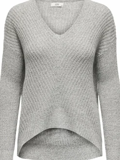 Jacquline JDYNEW MEGAN L/S PULLOV Strickpullover mit V-Ausschnitt