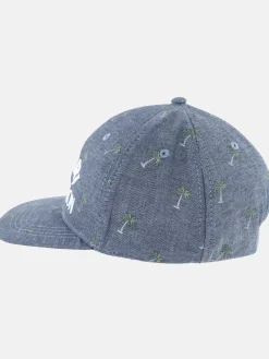 Jungen Cap mit Alloverprint und Stickerei
