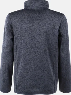 Jungen Fleecejacke in melierter Optik