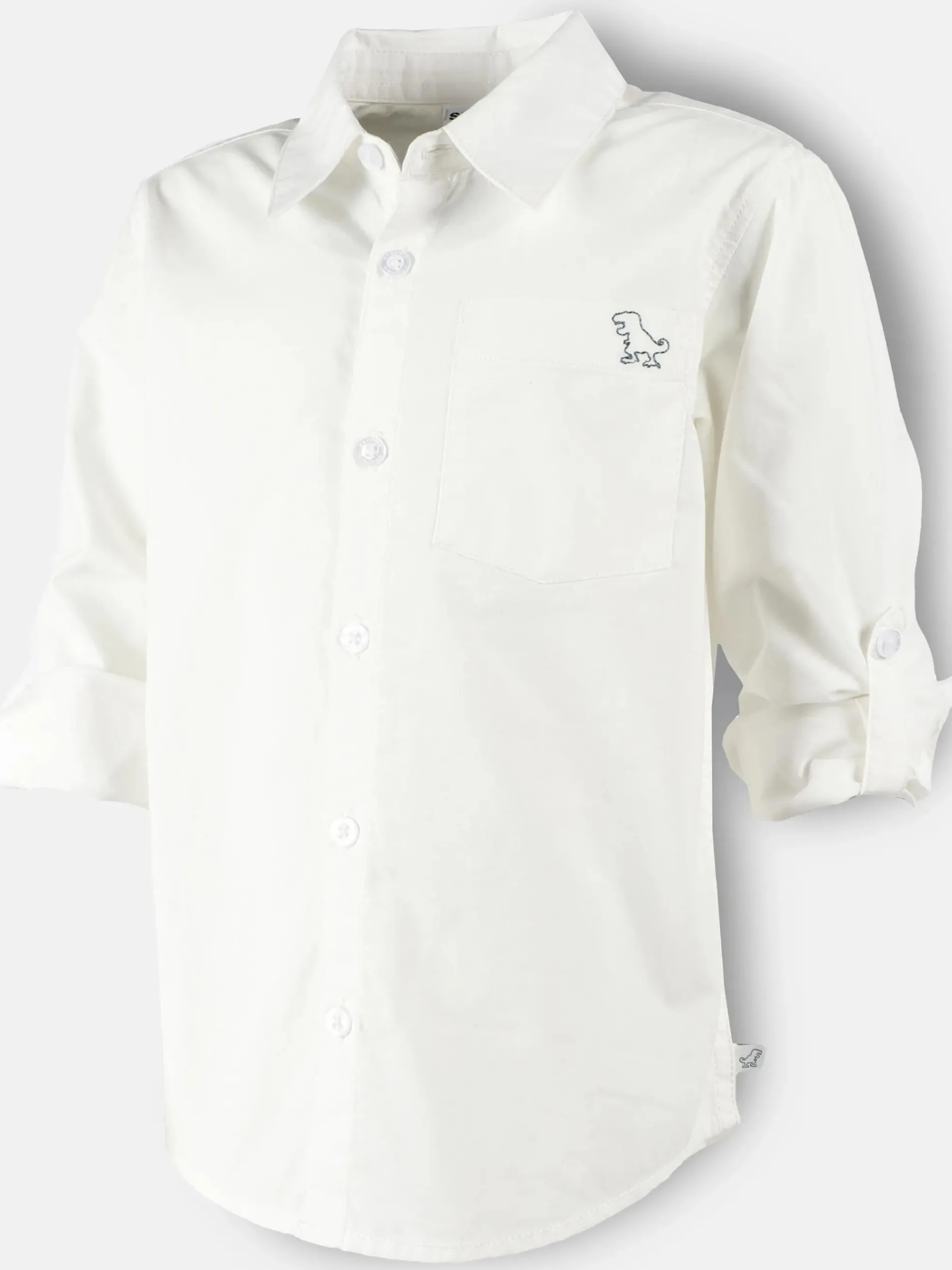 Jungen Hemd mit kleiner Dinostickerei