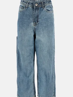 Jungen Jeans mit weitem Bein
