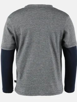 Jungen Langarmshirt mit Dinoprint im 2in1 Look