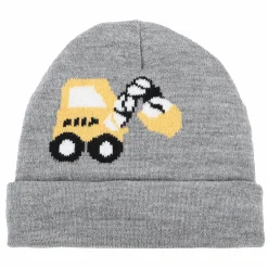 Jungen Mütze mit Baggerstickerei