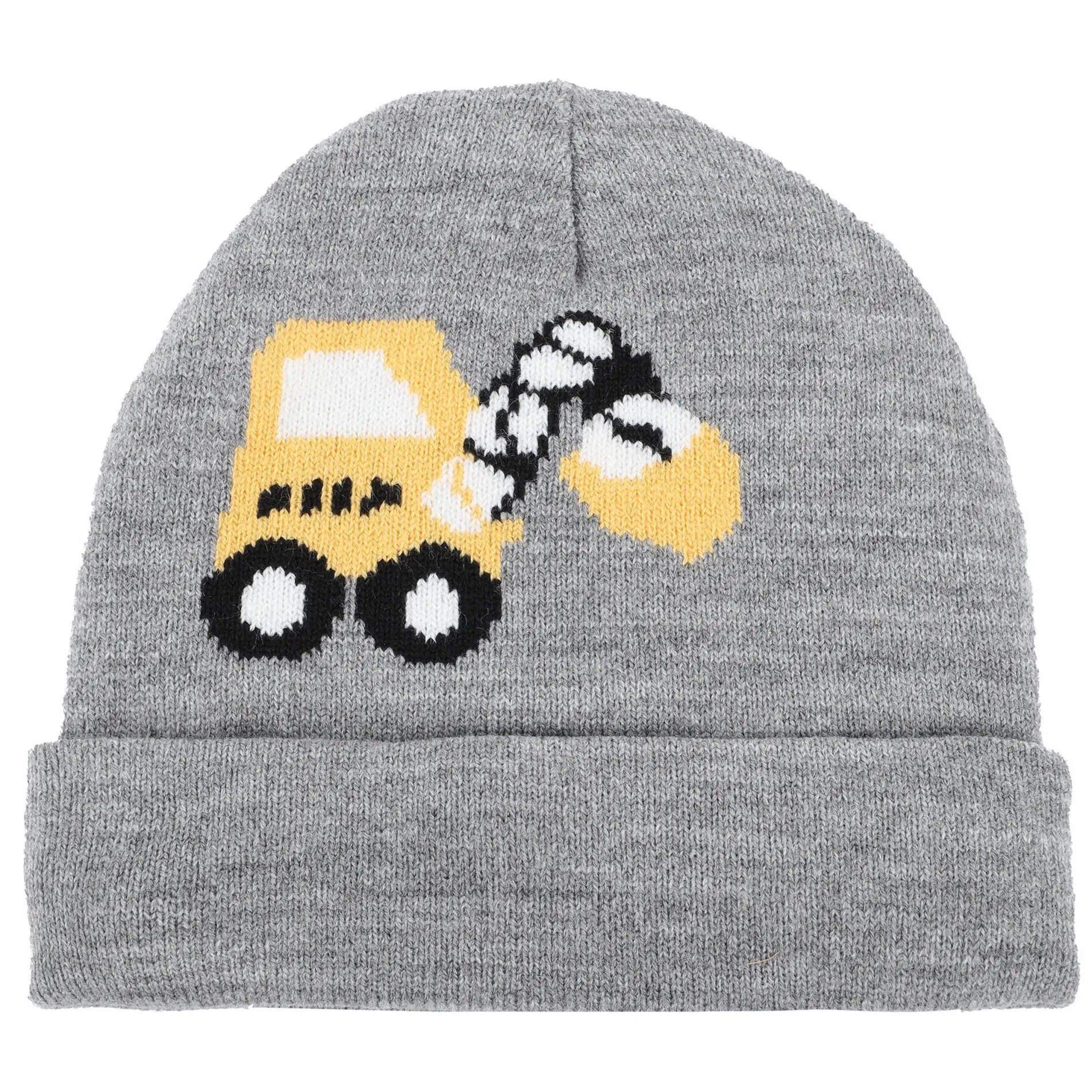 Jungen Mütze mit Baggerstickerei