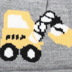 Jungen Mütze mit Baggerstickerei