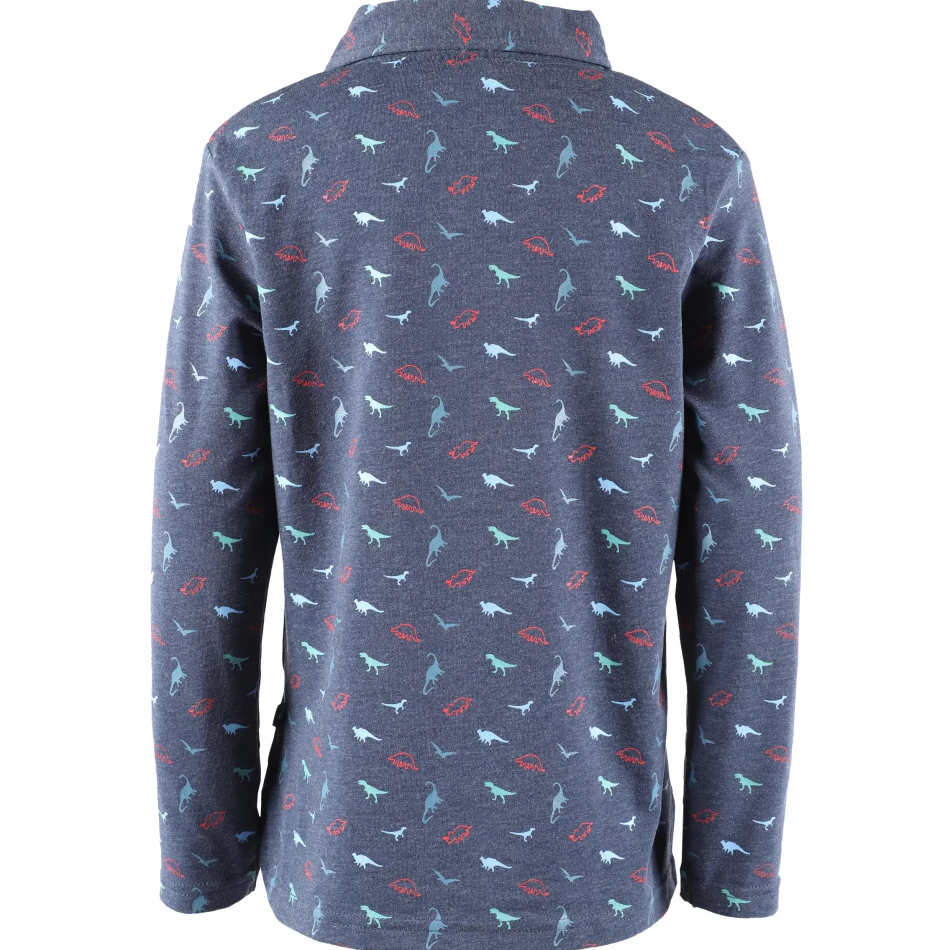 Jungen Poloshirt mit langem Arm und Minimalprint