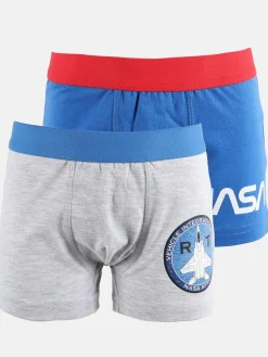 Jungen Retro Pants im 2er Pack mit Nasa Motiv