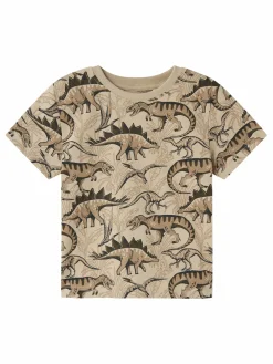 Jungen Shirt mit Dino Alloverprint