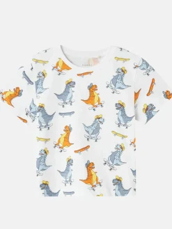 Jungen Shirt mit Dino Alloverprint