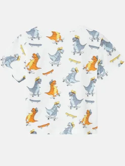 Jungen Shirt mit Dino Alloverprint