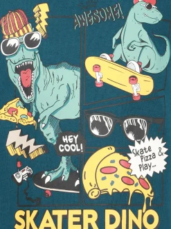 Jungen Shirt mit großem Dino-Print